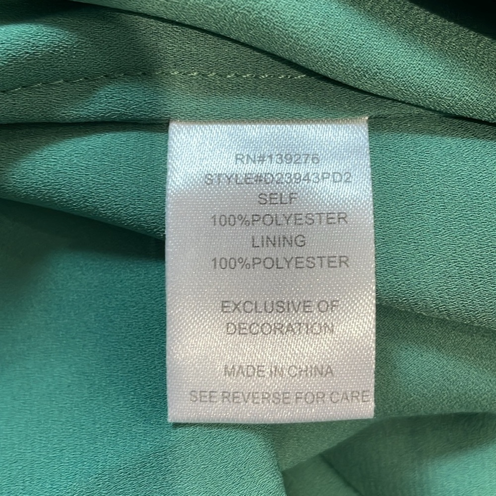 Daniel Rainn Floral Green Women's Top Small - Picture 8 of 9